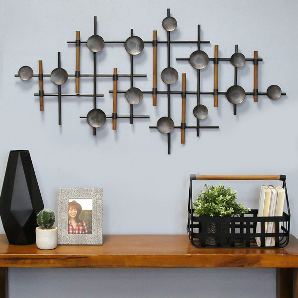 Gracie Oaks Metal and Wood Wall Décor & Reviews Wayfair